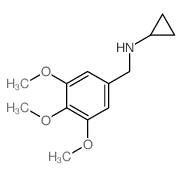 Benzenemethanamine,N-cyclopropyl-3,4,5-trimethoxy- Structure