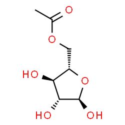 5-O-Acetyl-α-L-arabinofuranose structure