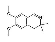3,3-dimethyl-6,7-dimethoxy-3,4-dihydroisoquinoline结构式
