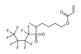 4-[methyl[(nonafluorobutyl)sulphonyl]amino]butyl acrylate结构式