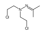 2-chloro-N-(2-chloroethyl)-N-(propan-2-ylideneamino)ethanamine结构式