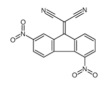 2-(2,5-dinitrofluoren-9-ylidene)propanedinitrile结构式