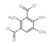 Phenol,3,6-dimethyl-2,4-dinitro- Structure