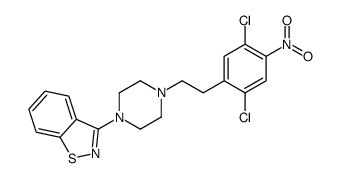 3-[4-[2-(2,5-Dichloro-4-nitrophenyl)ethyl]-1-piperazinyl]-1,2-benzisothiazole结构式