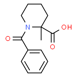 2-Piperidinecarboxylic acid,1-benzoyl-2-methyl-结构式