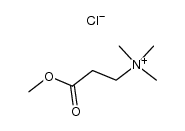 (2-methoxycarbonylethyl)trimethylammonium chloride Structure
