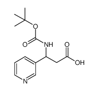 3-Boc-氨基-3-(3-吡啶)-丙酸结构式