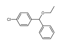 [Phenyl-(p-chlor-phenyl)-methyl]-aethyl-aether Structure