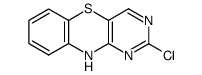2-chloro-10H-benzo[b]pyrimido[4,5-e][1,4]thiazine Structure