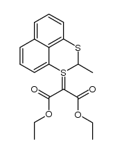 diethyl 2-(2-methyl-1l4-naphtho[1,8-de][1,3]dithiin-1-ylidene)malonate结构式