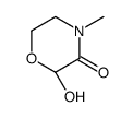 3-Morpholinone,2-hydroxy-4-methyl-,(S)-(9CI) Structure