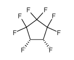 cis-1,2-dihydroperfluorocyclopentane Structure