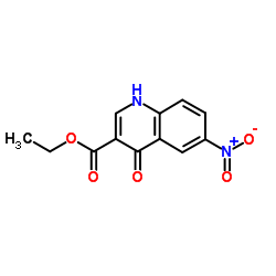 Ethyl 6-nitro-4-oxo-1,4-dihydroquinoline-3-carboxylate Structure