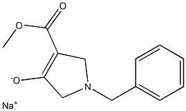 sodium 1-benzyl-4-(methoxycarbonyl)-2,5-dihydro-1h-pyrrol-3-olate Structure