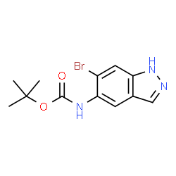 5-(BOC-氨基)-6-溴-1H-吲唑结构式