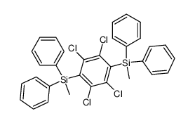 1.4-Bis-[diphenylmethylsilyl]-tetrachlorbenzol结构式