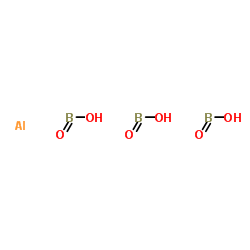 ALUMINIUM BORATE N-HYDRATE structure