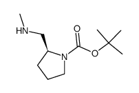 (S)-tert-Butyl 2-((methylamino)methyl)pyrrolidine-1-carboxylate Structure