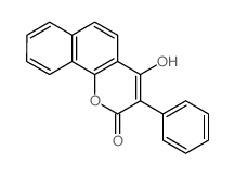 2H-Naphtho[1,2-b]pyran-2-one, 4-hydroxy-3-phenyl-结构式