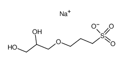 3-(2,3-Dihydroxypropyloxy)-1-propanesulfonic acid sodium salt Structure