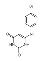 6-[(4-bromophenyl)amino]-1H-pyrimidine-2,4-dione结构式