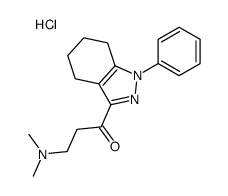 3-(dimethylamino)-1-(1-phenyl-4,5,6,7-tetrahydroindazol-3-yl)propan-1-one,hydrochloride结构式