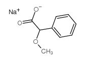 sodium,(2R)-2-methoxy-2-phenylacetate结构式