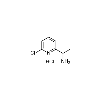 1-(6-氯吡啶-2-基)乙胺盐酸盐结构式