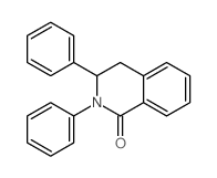 2,3-diphenyl-3,4-dihydroisoquinolin-1-one结构式