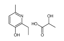 2-ethyl-6-methylpyridin-3-ol,2-hydroxypropanoic acid Structure