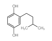 1,4-Benzenediol,2-(3-methylbutyl)- Structure