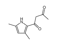 1,3-Butanedione,1-(3,5-dimethylpyrrol-2-yl)-(8CI) Structure