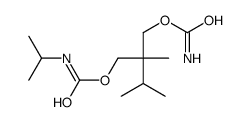 [2-(carbamoyloxymethyl)-2,3-dimethylbutyl] N-propan-2-ylcarbamate结构式