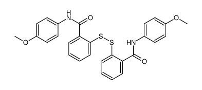 N-(4-methoxyphenyl)-2-[[2-[(4-methoxyphenyl)carbamoyl]phenyl]disulfanyl]benzamide Structure
