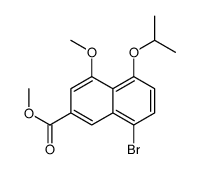 methyl 8-bromo-4-methoxy-5-propan-2-yloxynaphthalene-2-carboxylate Structure