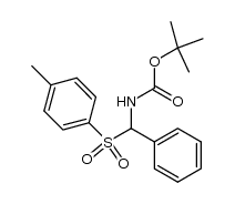 N-[phenyl(toluene-4-sulfonyl)methyl]tert-butoxycarboxyamide Structure