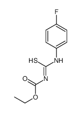 ethyl N-[(4-fluorophenyl)carbamothioyl]carbamate结构式