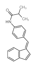 Propanamide,N-[4-(1H-inden-1-ylidenemethyl)phenyl]-2-methyl-结构式