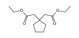 cyclopentylidenedi-acetic acid diethyl ester结构式