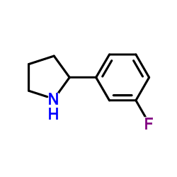 2-(3-氟苯基)吡咯烷结构式