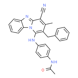 N-{4-[(2-benzyl-4-cyano-3-methylpyrido[1,2-a]benzimidazol-1-yl)amino]phenyl}acetamide picture