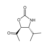2-Oxazolidinone, 5-acetyl-4-(1-methylethyl)-, (4R,5S)- (9CI) Structure