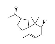 1-[(2R,5S,9R)-9-Bromo-6,10,10-trimethylspiro[4.5]dec-6-en-2-yl]ethanone Structure