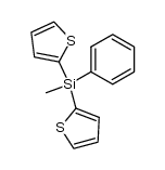 bis(2-thienyl)methylphenylsilane Structure