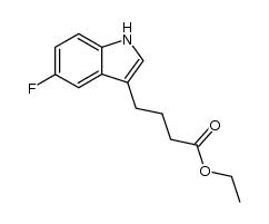 4-(5-fluoro-indol-3-yl)-butyric acid ethyl ester结构式