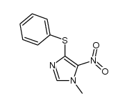 1-methyl-5-nitro-4-phenylthioimidazole结构式