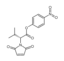 (R)-4-nitrophenyl 2-(2,5-dioxo-2,5-dihydro-1H-pyrrol-1-yl)-3-methylbutanoate Structure