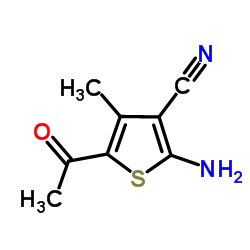 5-Acetyl-2-amino-4-methyl-3-thiophenecarbonitrile Structure