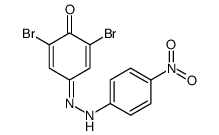 2,6-dibromo-4-[(4-nitrophenyl)hydrazinylidene]cyclohexa-2,5-dien-1-one Structure