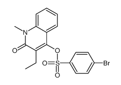 (3-ethyl-1-methyl-2-oxoquinolin-4-yl) 4-bromobenzenesulfonate Structure